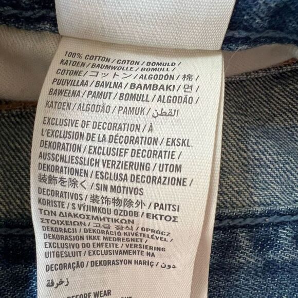 Hollister Cutoff Denim Jean Booty Shorts Frayed Hem Bleached size 9/29 - Picture 4 of 6